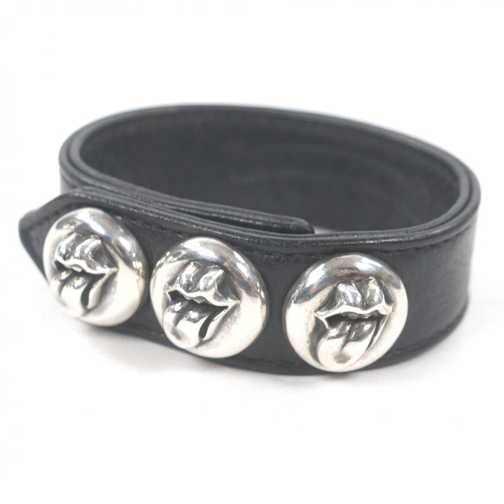 Great CHROME HEARTS bracelet 3BTN 2SNP Lip and Tongue