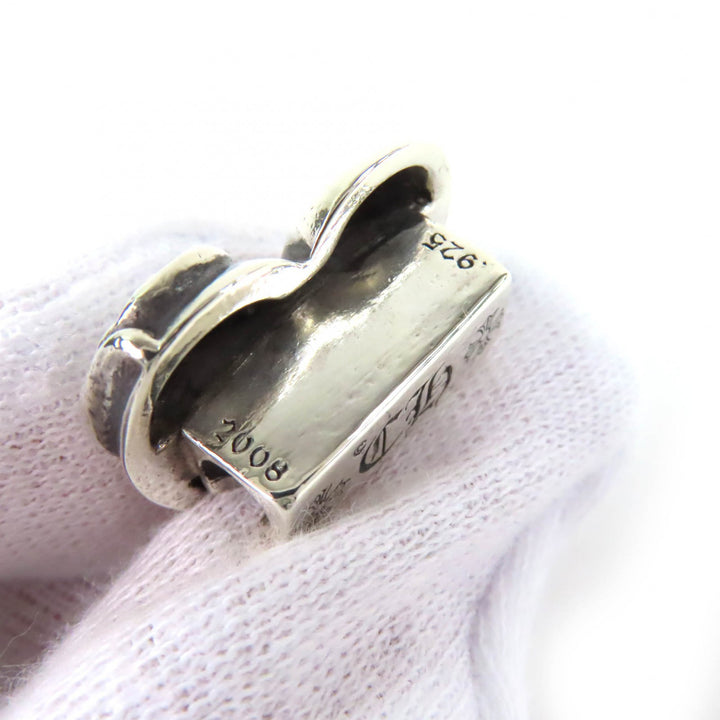 Great CHROME HEARTS hair accessory Heart motif concho button hair tie Silver 925