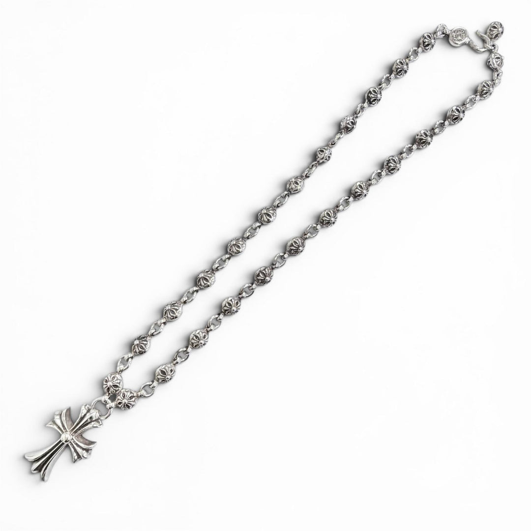 Great CHROME HEARTS 1 CRSBL CHN SML CH CRS Crossball Chain Small CH Necklace