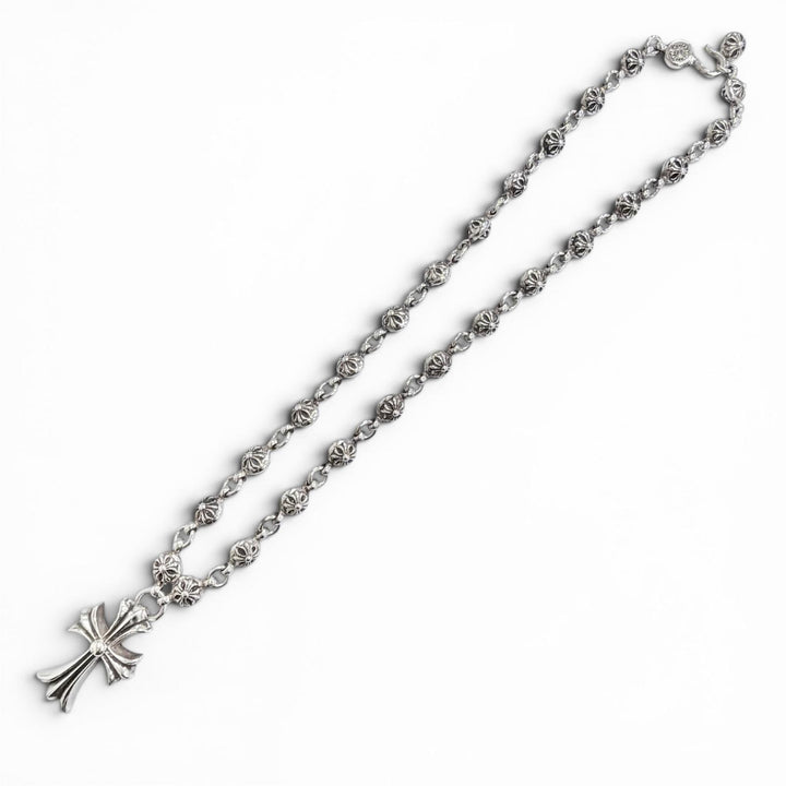 Great CHROME HEARTS 1 CRSBL CHN SML CH CRS Crossball Chain Small CH Necklace