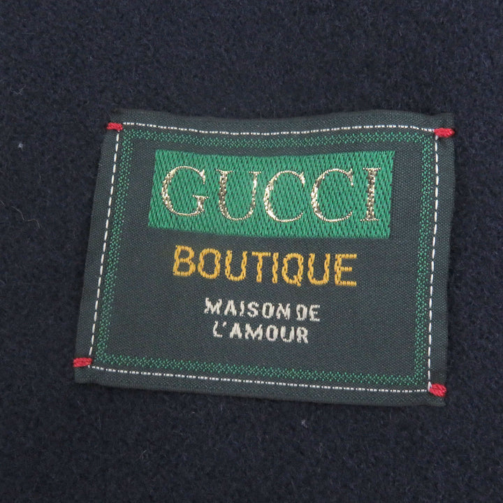 素晴らしい GUCCI チェスターコート エンブレムロゴ ゴールドボタン ダブルブレスト 44 715703