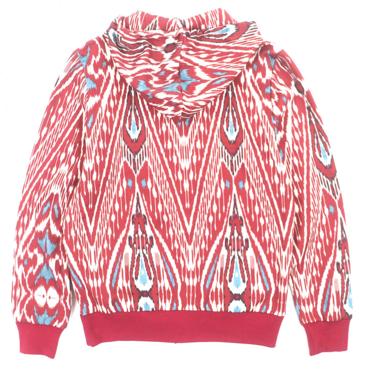 Discounted Great ETRO two-piece set All-over print hooded zip-up hoodie shorts Red S