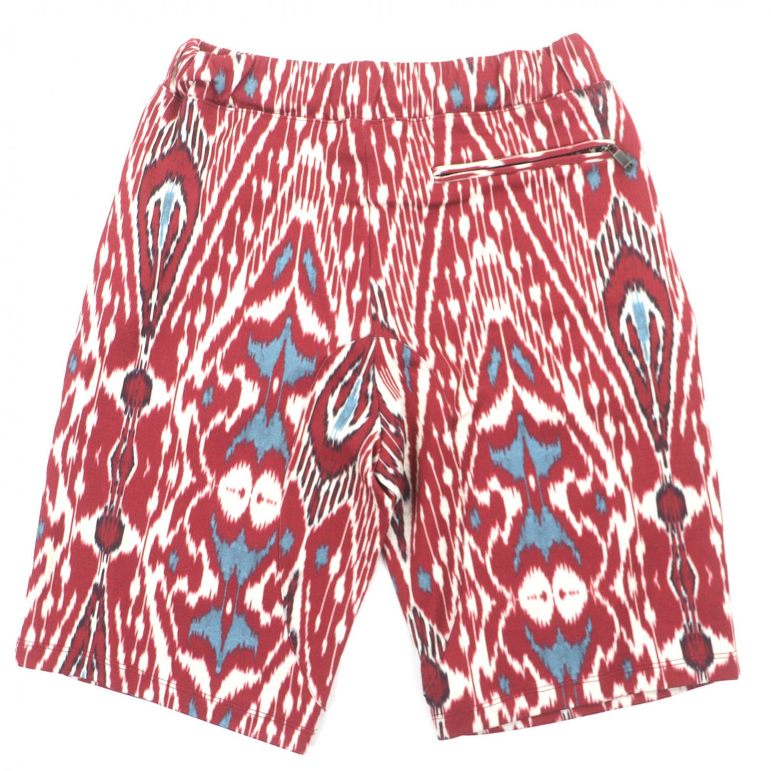 Discounted Great ETRO two-piece set All-over print hooded zip-up hoodie shorts Red S