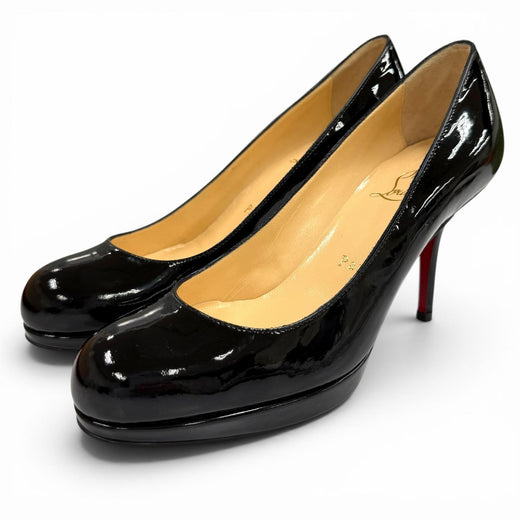 Pristine Christian Louboutin pumps PRORATA 90 black Patent leather Women 35