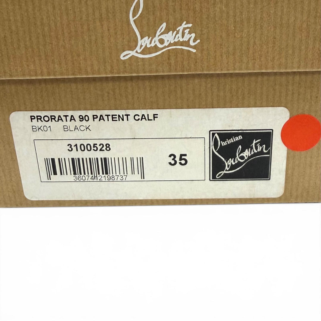 Pristine Christian Louboutin pumps PRORATA 90 black Patent leather Women 35