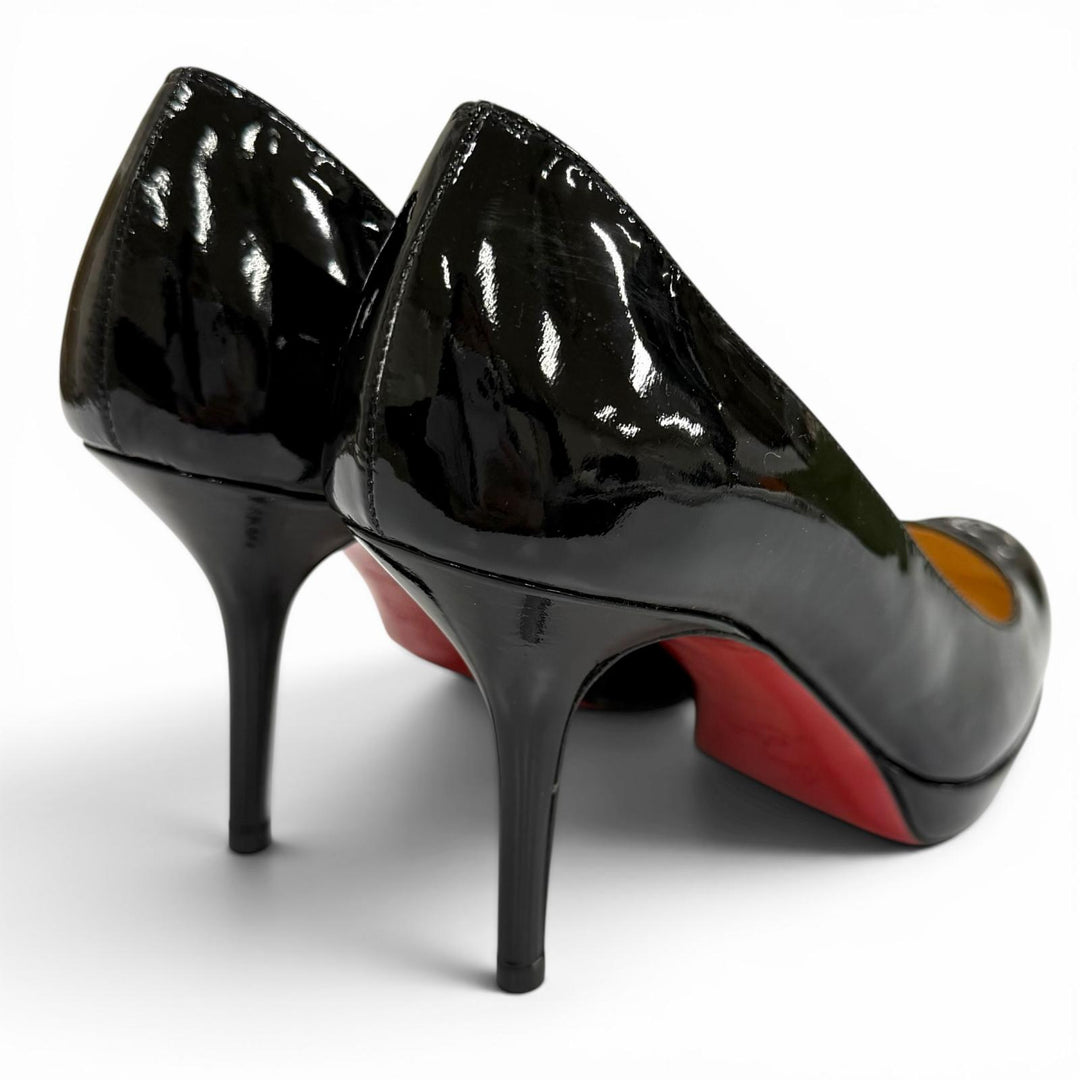 Pristine Christian Louboutin pumps PRORATA 90 black Patent leather Women 35