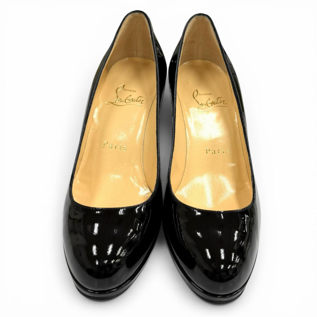 Pristine Christian Louboutin pumps PRORATA 90 black Patent leather Women 35