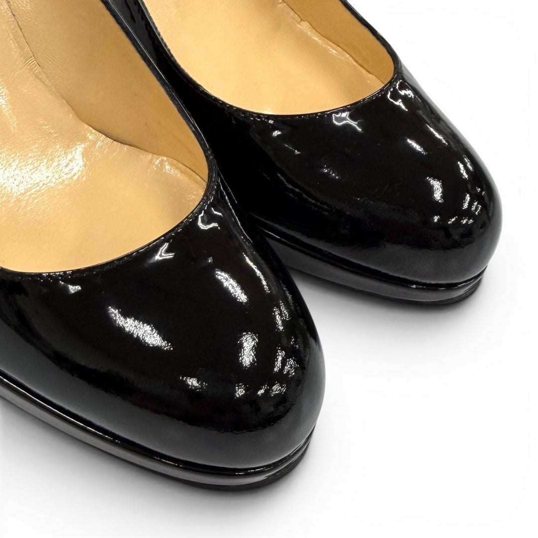 Pristine Christian Louboutin pumps PRORATA 90 black Patent leather Women 35