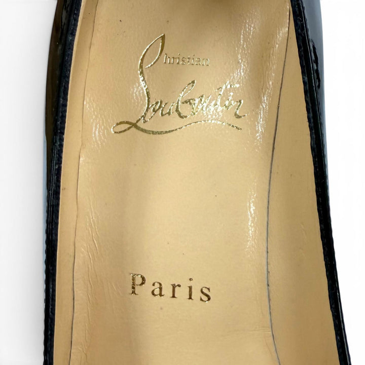 Pristine Christian Louboutin pumps PRORATA 90 black Patent leather Women 35