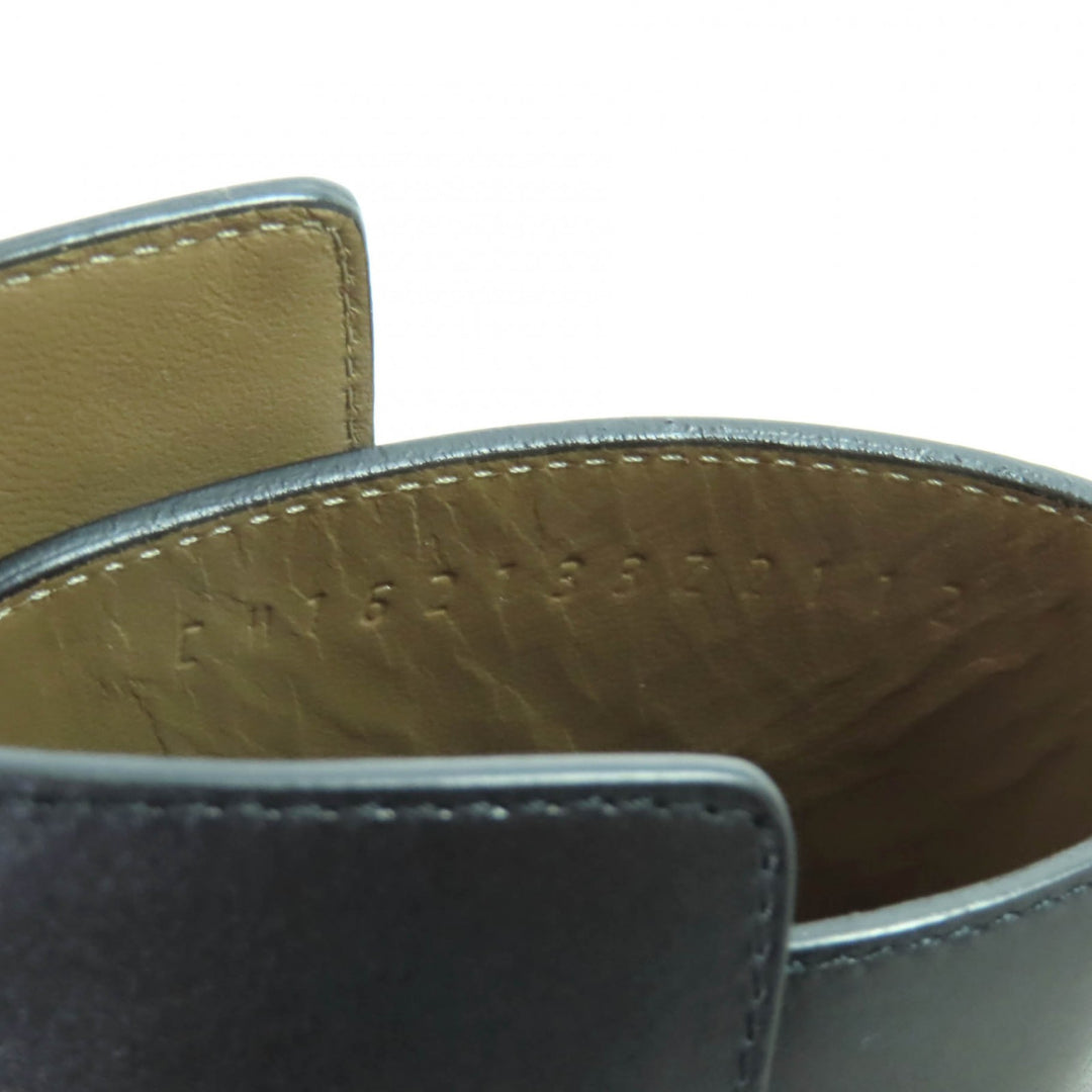 HERMES ショートブーツ ネオケリー バックル レザー ブラック レザー レディース 34.5