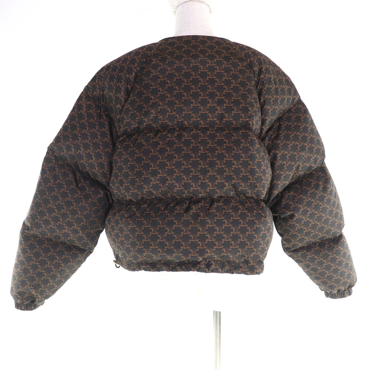 CELINE ダウンジャケット ブラウン ポリアミド レディース 40 2W782344N 美品