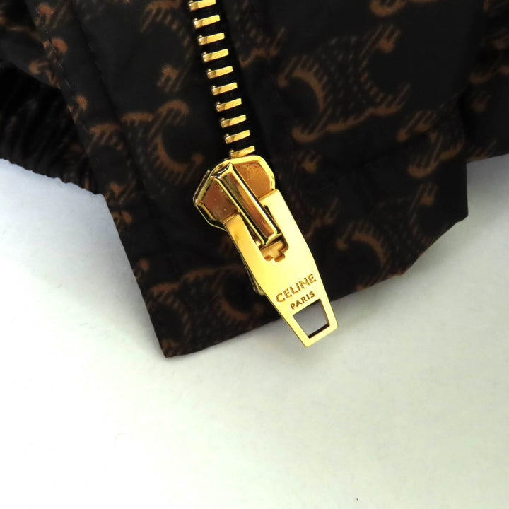 CELINE ダウンジャケット ブラウン ポリアミド レディース 40 2W782344N 美品