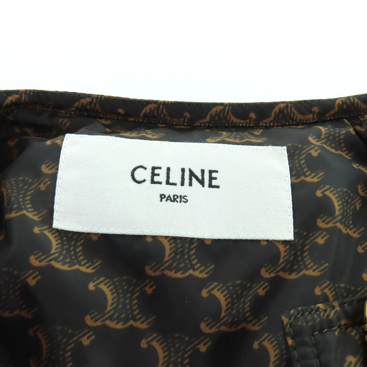 CELINE ダウンジャケット ブラウン ポリアミド レディース 40 2W782344N 美品
