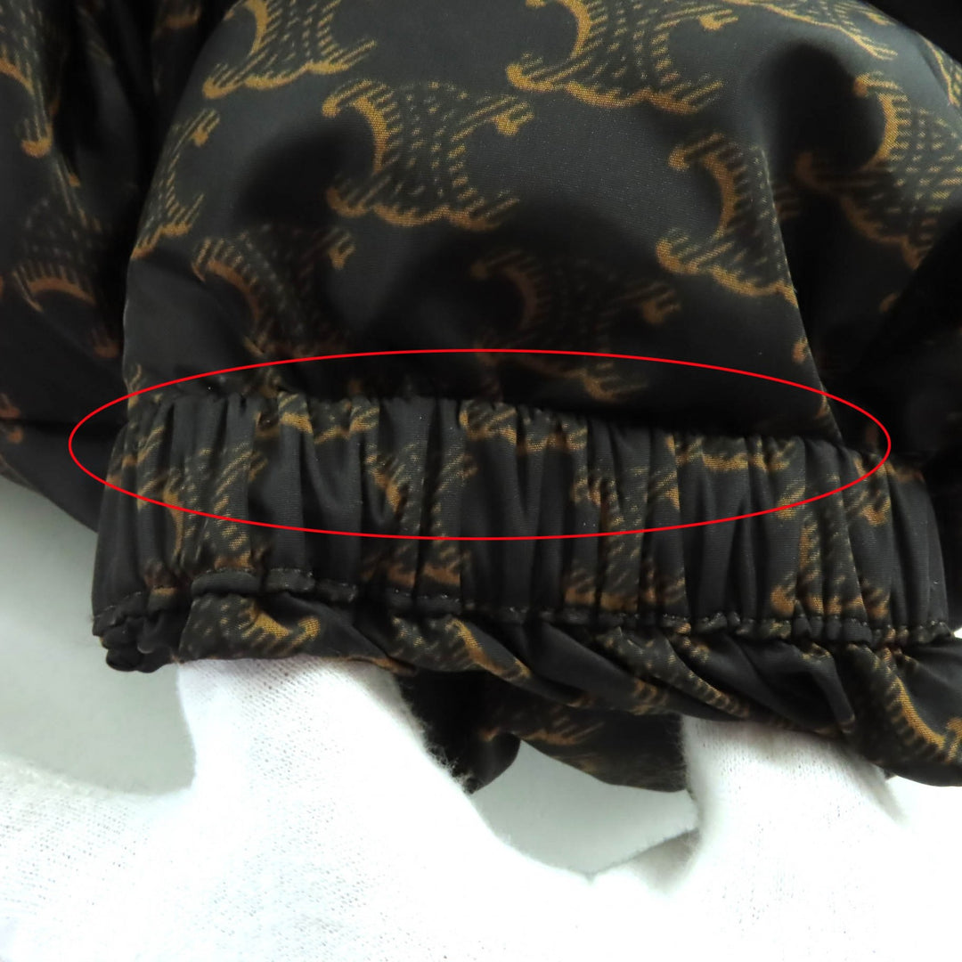 CELINE ダウンジャケット ブラウン ポリアミド レディース 40 2W782344N 美品