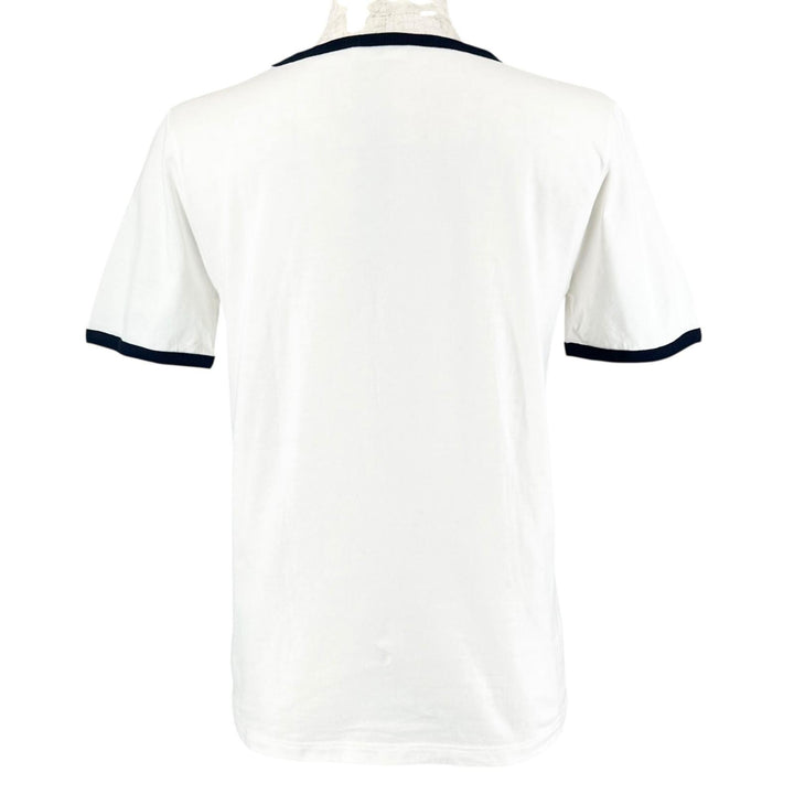 Excellent CELINE Short sleeve T-shirt Triomphe Print Ringer T-shirt white cotton