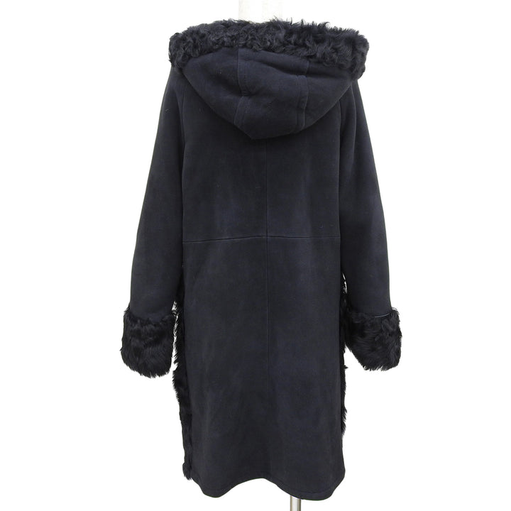 Great Diagram GRACE CONTINENTAL Mouton coat black Sheep leather Women 38