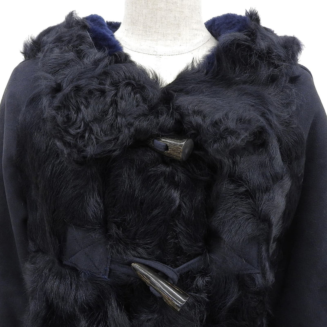 Great Diagram GRACE CONTINENTAL Mouton coat black Sheep leather Women 38