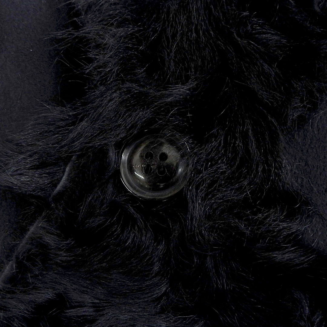 Great Diagram GRACE CONTINENTAL Mouton coat black Sheep leather Women 38
