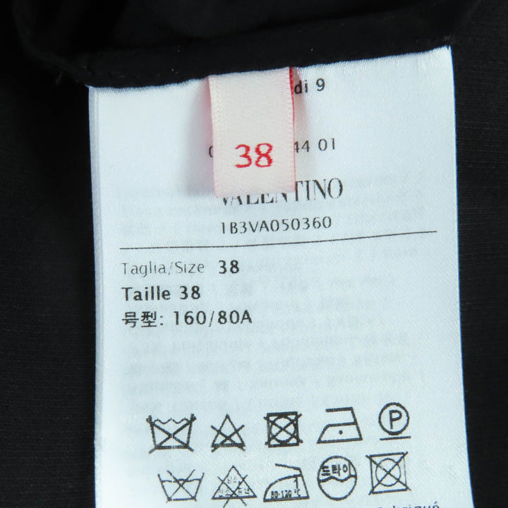 VALENTINO ワンピース レース リボンタイ付き ブラック レディース 38 1B3VA050360