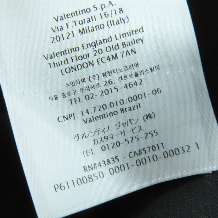 VALENTINO ワンピース レース リボンタイ付き ブラック レディース 38 1B3VA050360