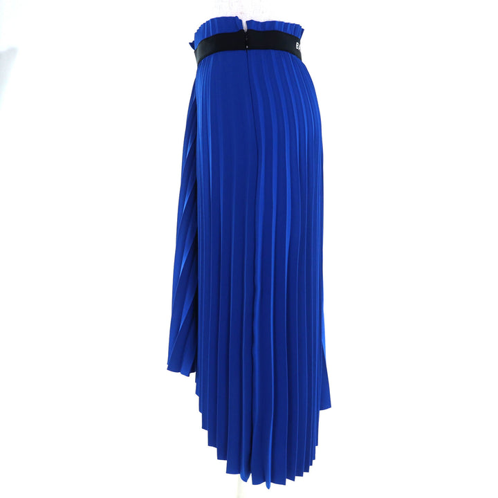 精美 BALENCIAGA 蓝色涤纶褶裥半身裙 女款 34 码 529757