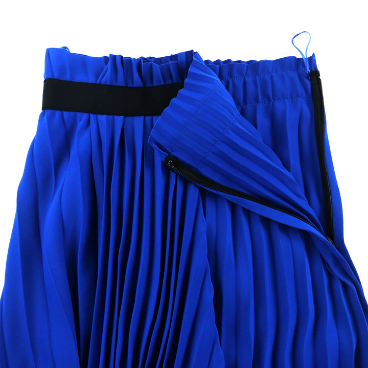精美 BALENCIAGA 蓝色涤纶褶裥半身裙 女款 34 码 529757