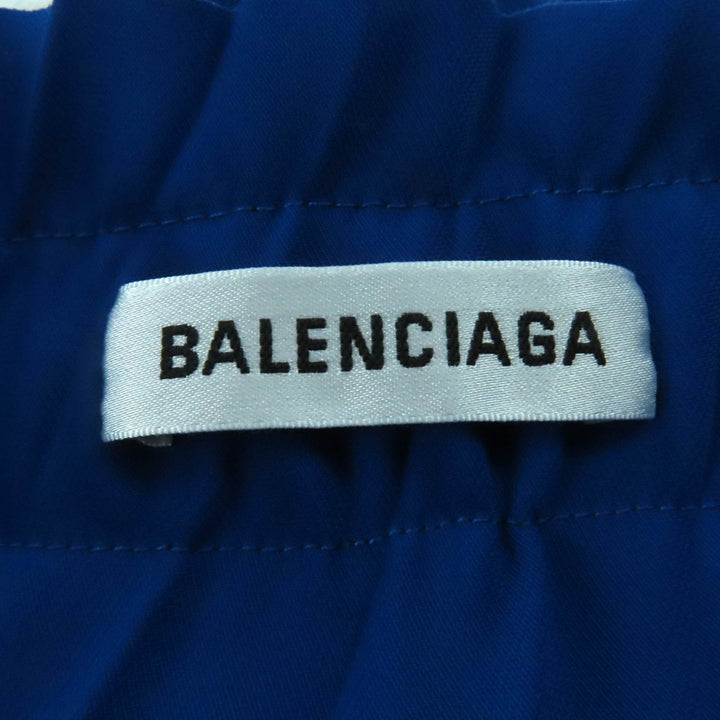 精美 BALENCIAGA 蓝色涤纶褶裥半身裙 女款 34 码 529757