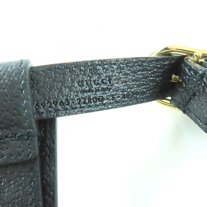 新品 GUCCI その他アクセサリー 犬用ハーネス ブラックレザー レディース S 692963