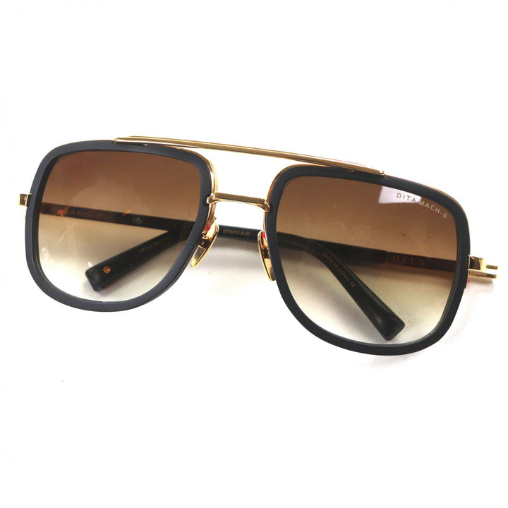 Excellent DITA sunglasses MACH-S Eyewear gold mens DTS412