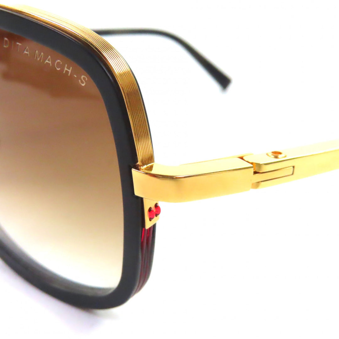 Excellent DITA sunglasses MACH-S Eyewear gold mens DTS412