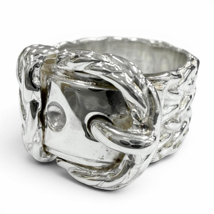 Excellent HERMES Ring ring Diane Silver 925 mens