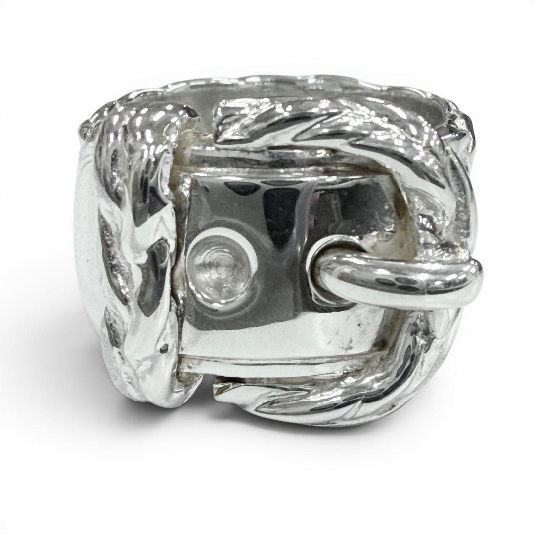 Excellent HERMES Ring ring Diane Silver 925 mens