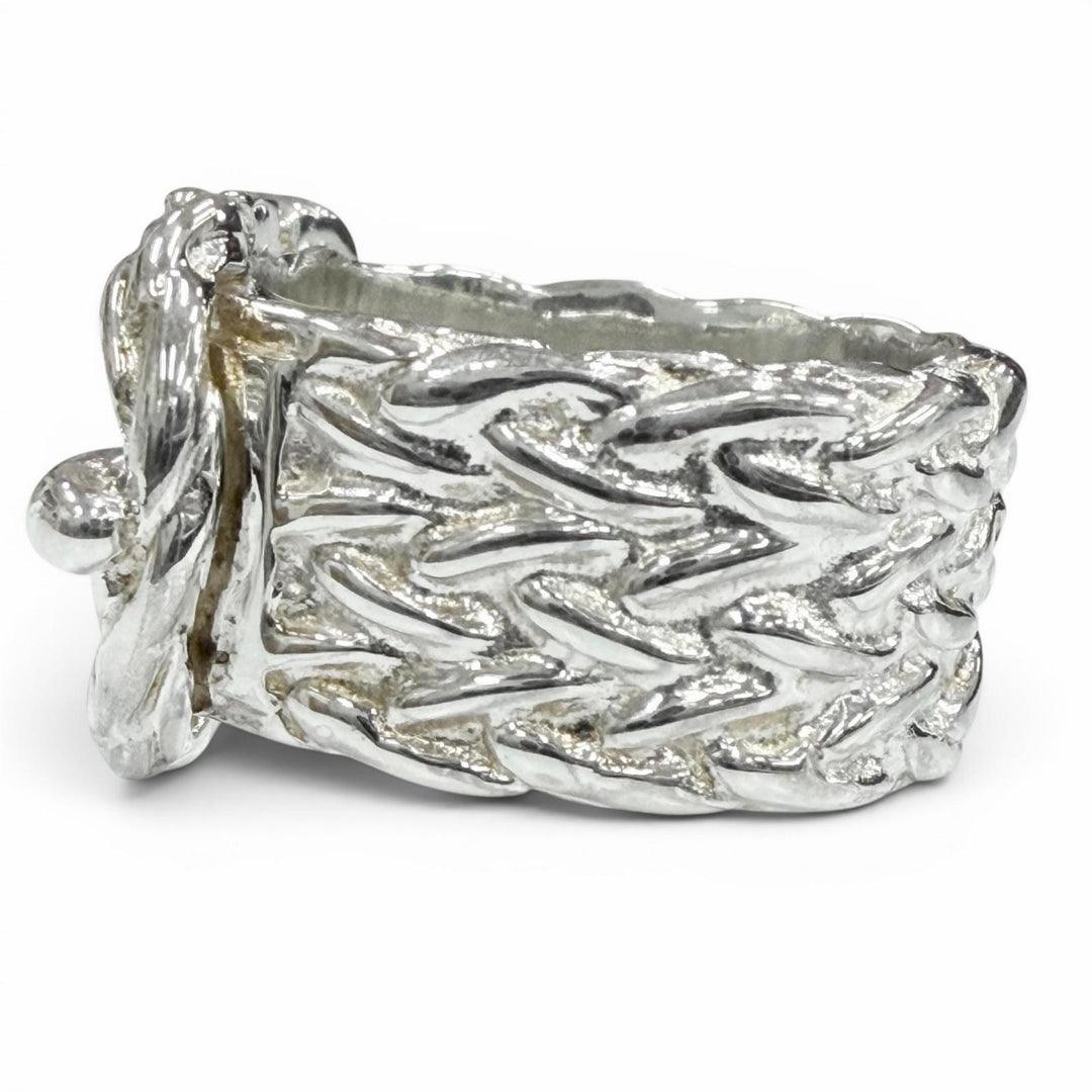 Excellent HERMES Ring ring Diane Silver 925 mens