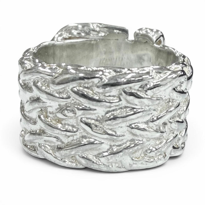 Excellent HERMES Ring ring Diane Silver 925 mens