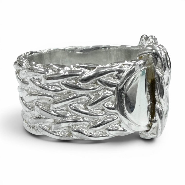 Excellent HERMES Ring ring Diane Silver 925 mens