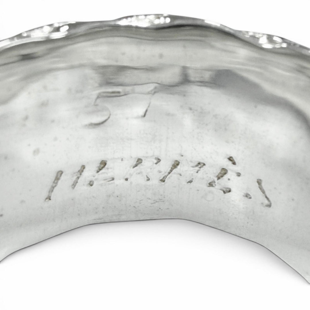 Excellent HERMES Ring ring Diane Silver 925 mens