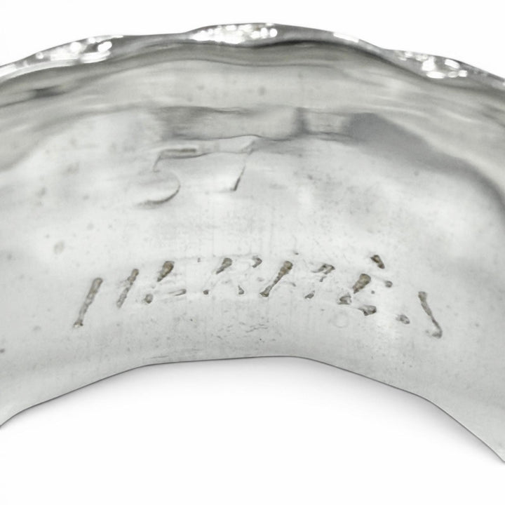 Excellent HERMES Ring ring Diane Silver 925 mens