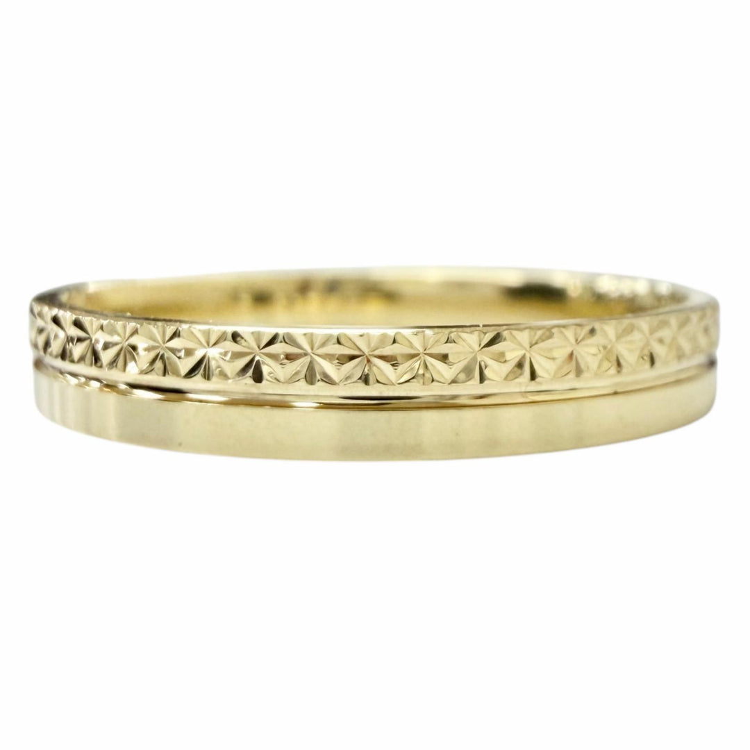 Excellent AVALANCHE Ring ring Diamond cutting process Yellow Gold 10K DH154-30