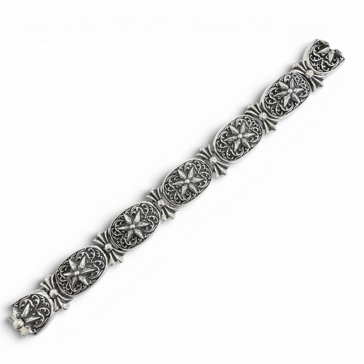 Great CHROME HEARTS bracelet Tiny Oval Star Bracelet Silver 925 mens