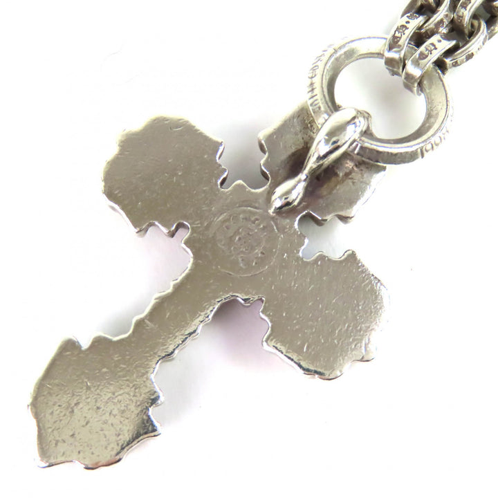 Great CHROME HEARTS FILIG CROSS XS W PAPER CHAIN Necklace 20 inches Silver 925