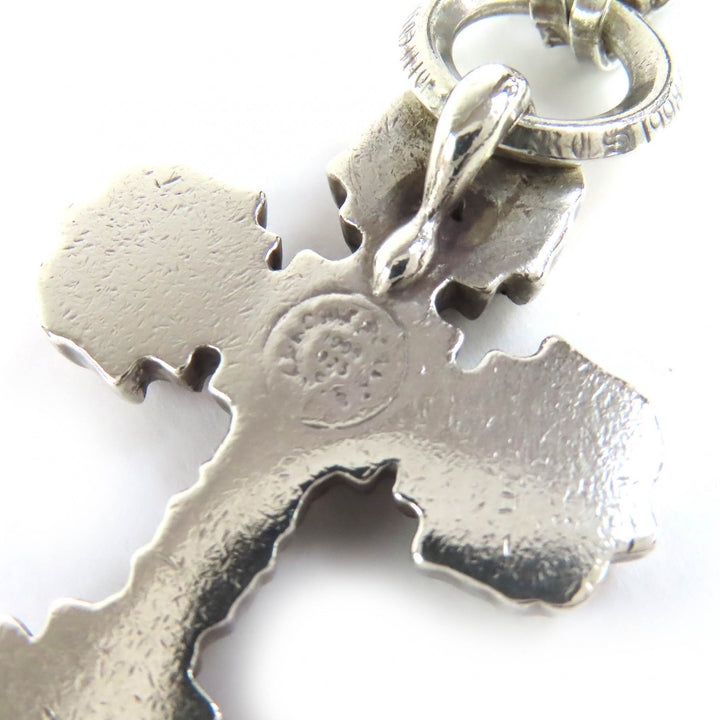 Great CHROME HEARTS FILIG CROSS XS W PAPER CHAIN Necklace 20 inches Silver 925