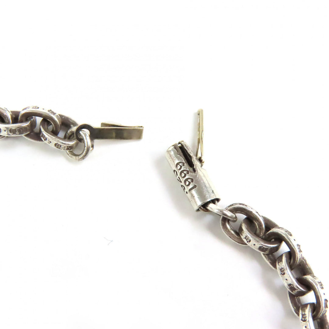 Great CHROME HEARTS FILIG CROSS XS W PAPER CHAIN Necklace 20 inches Silver 925