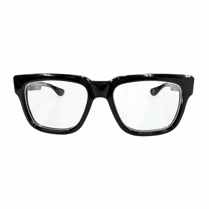 Great CHROME HEARTS Glasses BOX-OFFICER Dagger Metal Square black 925 mens
