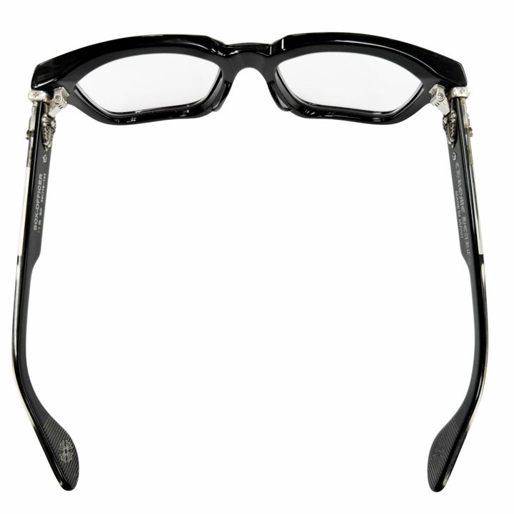Great CHROME HEARTS Glasses BOX-OFFICER Dagger Metal Square black 925 mens