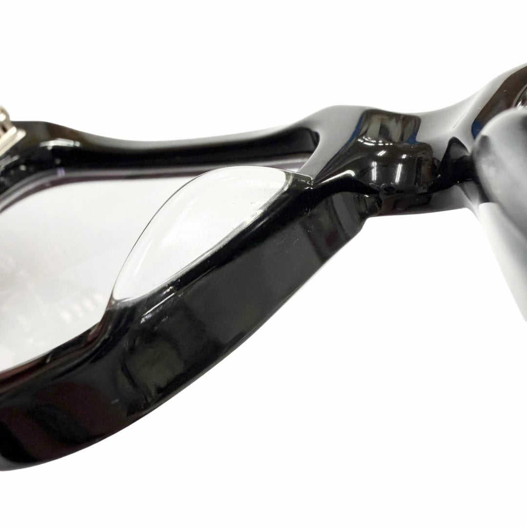 Great CHROME HEARTS Glasses BOX-OFFICER Dagger Metal Square black 925 mens