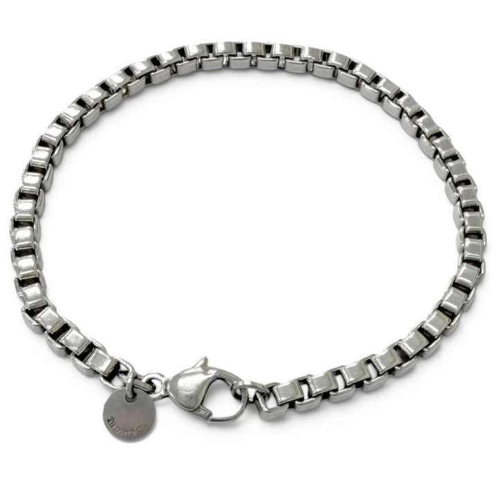 Great TIFFANY&Co. bracelet Venetian Chain Silver SV925 Women