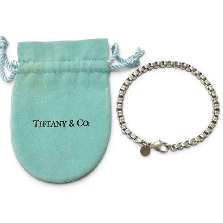 Great TIFFANY&Co. bracelet Venetian Chain Silver SV925 Women