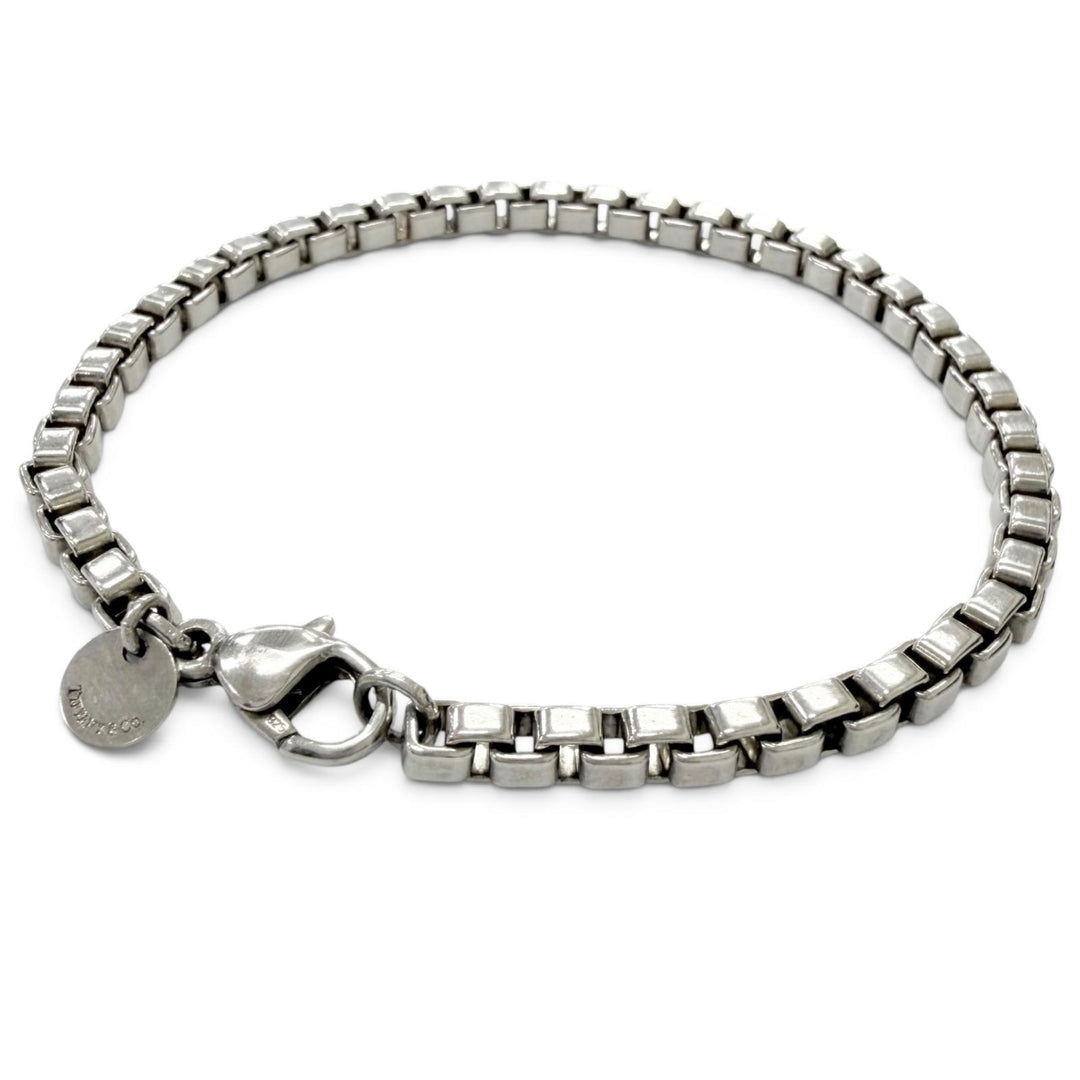 Great TIFFANY&Co. bracelet Venetian Chain Silver SV925 Women