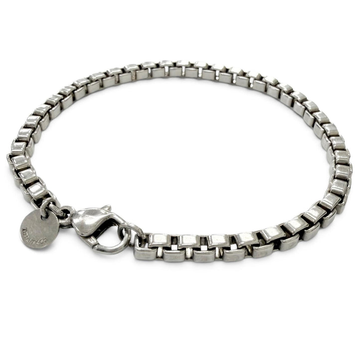 Great TIFFANY&Co. bracelet Venetian Chain Silver SV925 Women