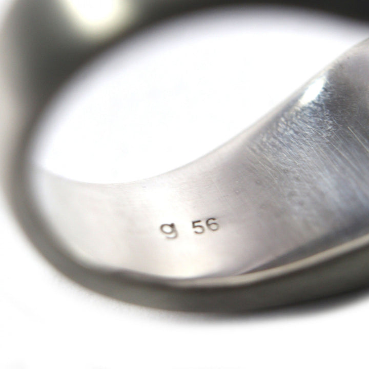 Great TOM WOOD Ring Tilt Ring Current product Silver 925 mens 56